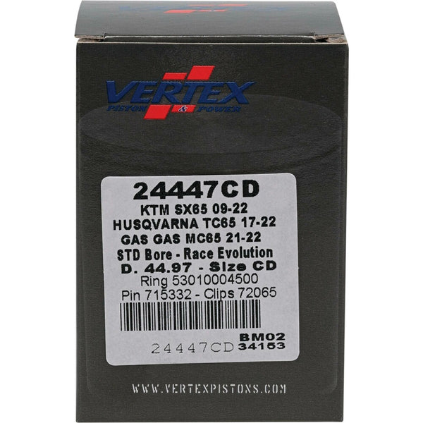 VERTEX 活塞 PISTON KIT CAST RACE EVOLUTION 44.97/STD KTM / HUSQ / GAS