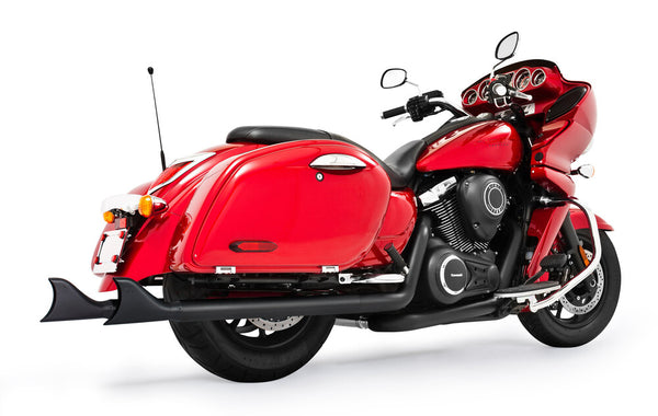 Freedom Kawasaki Sharktail Dual Exhaust Black