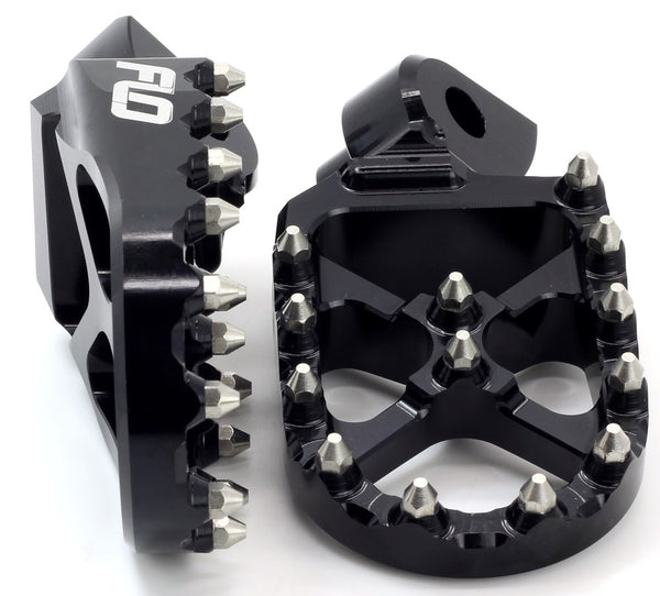Flo Motorsports 脚踏 Pro Series Foot Pegs Black Cobra