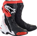 ALPINESTARS  骑行靴 Alpinestars Supertech-R Motorcycle Boots Black/White/Red