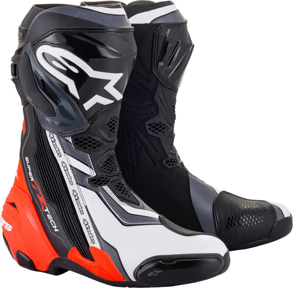 ALPINESTARS 骑行靴 Supertech R Motorcycle Boots Black/Grey/Red