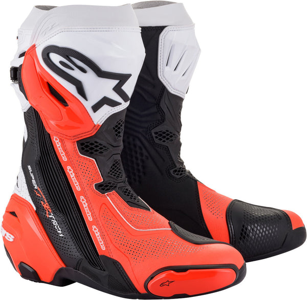 ALPINESTARS 骑行靴 Supertech R Vented Motorcycle Boots Red/Black