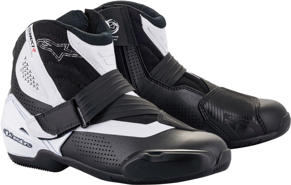ALPINESTARS 骑行鞋 SM-1 R V2 Vented Motorcycle Shoes Black/White