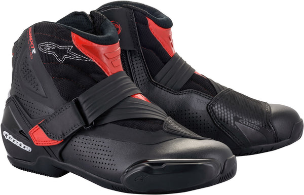 ALPINESTARS 骑行鞋 SM-1 R V2 Vented Motorcycle Shoes Black/Red