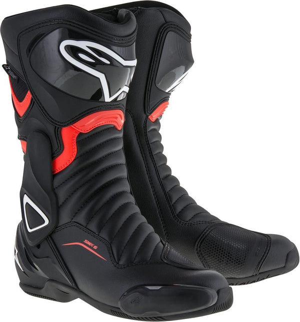 ALPINESTARS 骑行靴 SMX-6 V2 Drystar Motorcycle Boots Black/Red