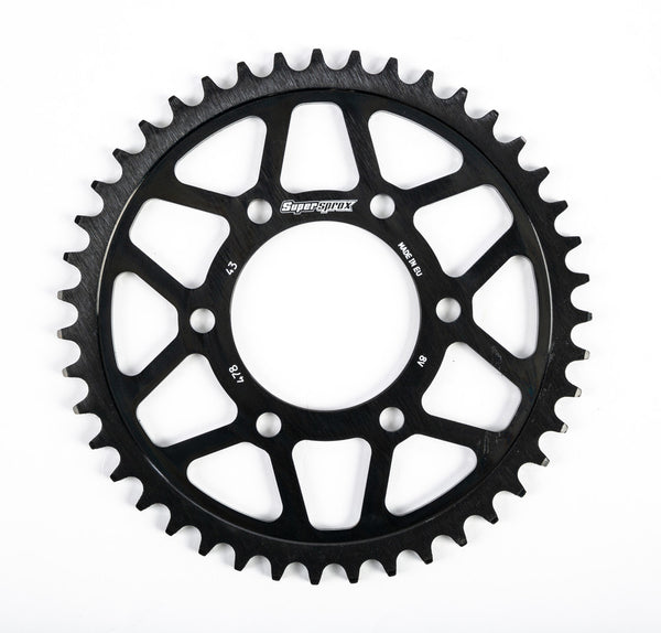 SUPERSPROX 链轮 REAR EDGE SPROCKET 钢制 43T-520 黑 KAW/POL