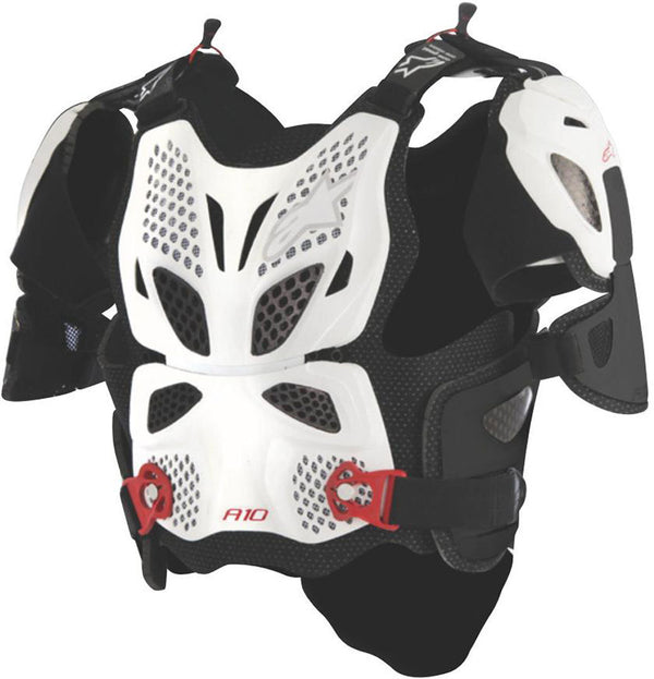 Alpinestars A10 Full Chest Protector White/Red