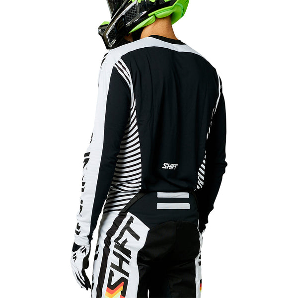 SHIFT 黑 LABEL TARGA JERSEY [白/黑]