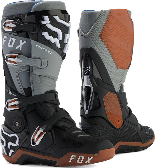 Fox 骑行靴 Instinct Motocross Boots Black/Gray