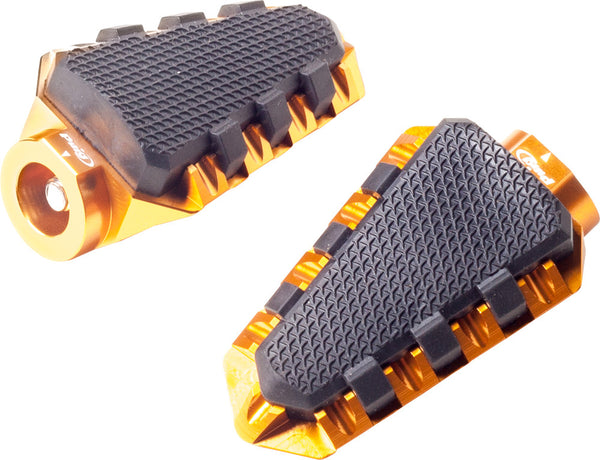 PUIG 脚踏/换挡杆/脚刹 FOOTPEGS OFF ROAD GOLD