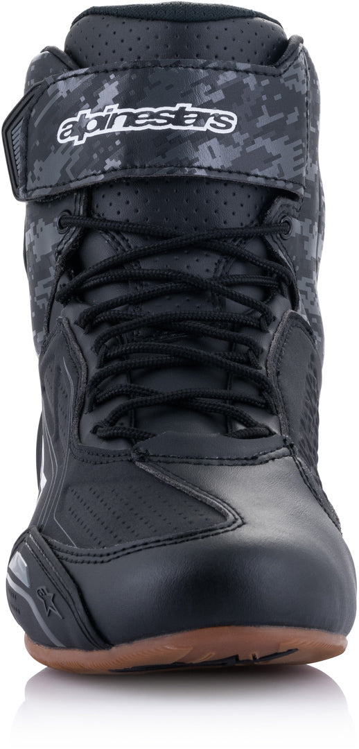 ALPINESTARS 骑行鞋 Faster 3 Motorcycle Shoes Black/Charcoal