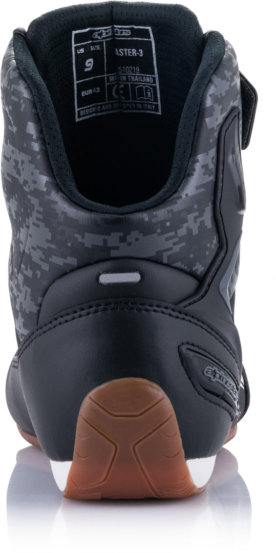 ALPINESTARS 骑行鞋 Faster 3 Motorcycle Shoes Black/Charcoal