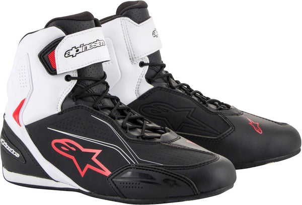 ALPINESTARS 骑行鞋 Faster-3 Motorcycle Shoes Black/White/Red