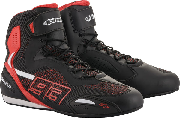 ALPINESTARS 骑行鞋 MM93 Austin Knitted Riding Motorcycle Shoes Black/Red/White