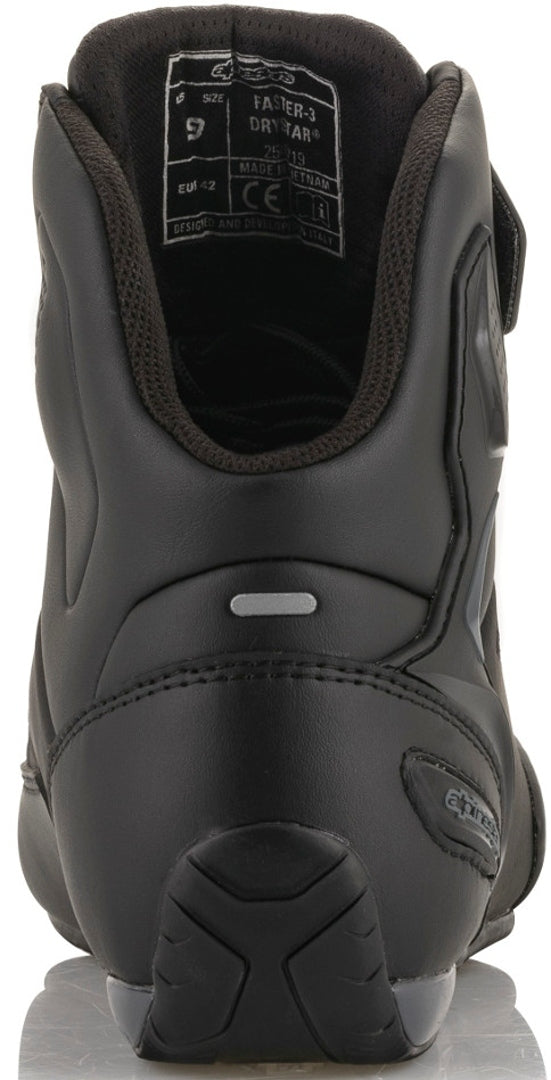 ALPINESTARS 骑行鞋 Faster-3 DryStar Motorcycle Shoes Black/Charcoal