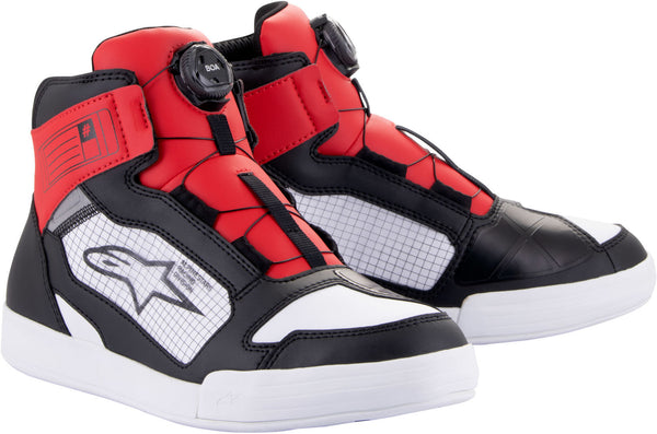 ALPINESTARS 骑行鞋 Axiom Boa Waterproof Motorcycle Shoes Black/White/Red