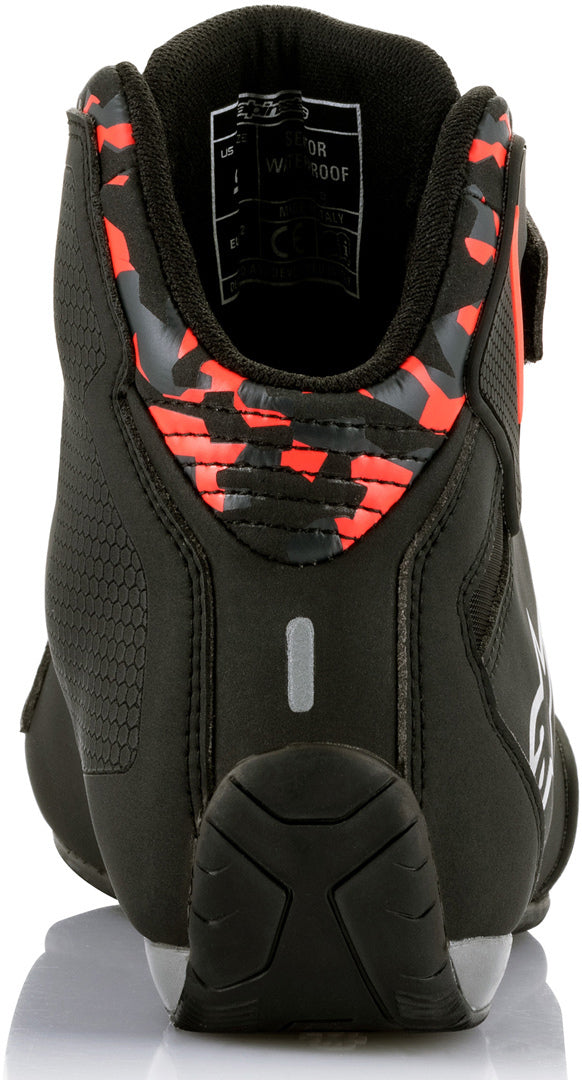 ALPINESTARS 骑行鞋 Sektor Waterproof Motorcycle Shoes Black/Grey/Red