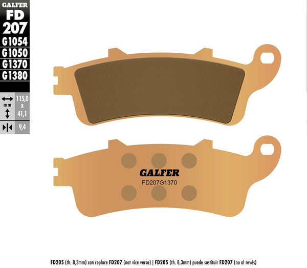 GALFER 刹车片 SINTERED FD207G1370