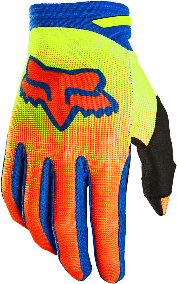 FOX 手套 180 Oktiv Motocross Gloves 黄/蓝