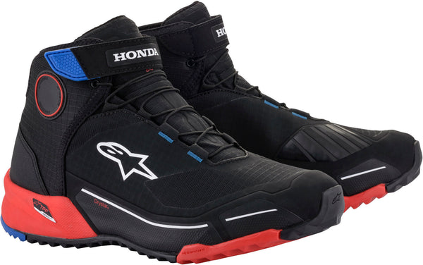 ALPINESTARS 骑行鞋 Honda CR-X Drystar Motorcycle Shoes Black/Red/Blue