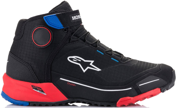 ALPINESTARS 骑行鞋 Honda CR-X Drystar Motorcycle Shoes Black/Red/Blue