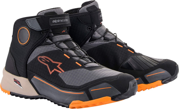 ALPINESTARS 骑行鞋 CR-X Drystar Motorcycle Shoes Black/Orange