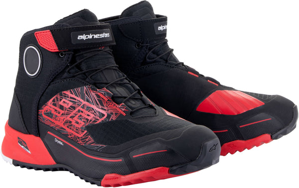 ALPINESTARS 骑行鞋 MM93 CR-X Drystar Motorcycle Shoes Black/Red