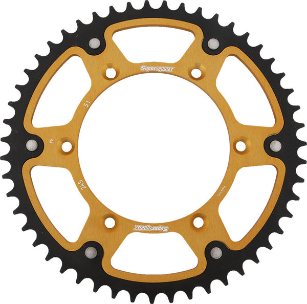 SUPERSPROX 链轮 REAR STEALTH SPROCKET ALU/STL 51T-520 GLD YAM