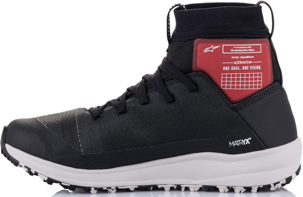 ALPINESTARS 骑行鞋 Speedforce Motorcycle Shoes Black/White/Red