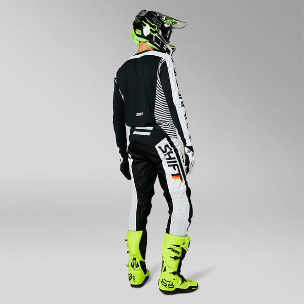 SHIFT 黑 LABEL TARGA JERSEY [白/黑]
