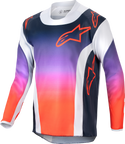 Alpinestars 青少年款 骑行衣 Youth Racer Hoen Jersey Youth Light Grey/Hot Orange/Black