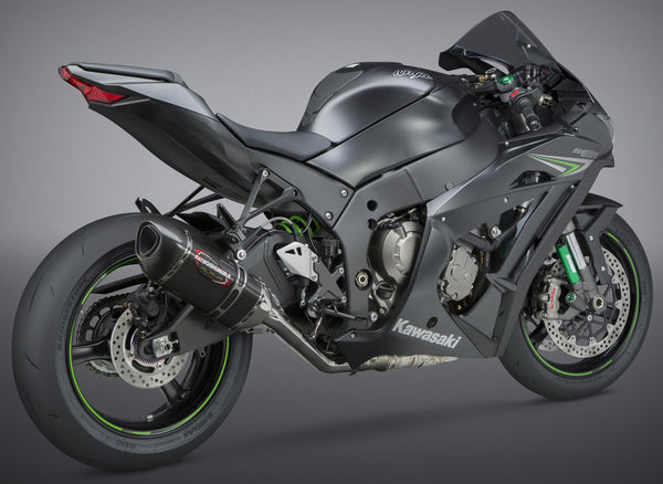 YOSHIMURA 排气管 EXHAUST RACE ALPHA-T 3QTR SLIP-ON SS-CF-CF