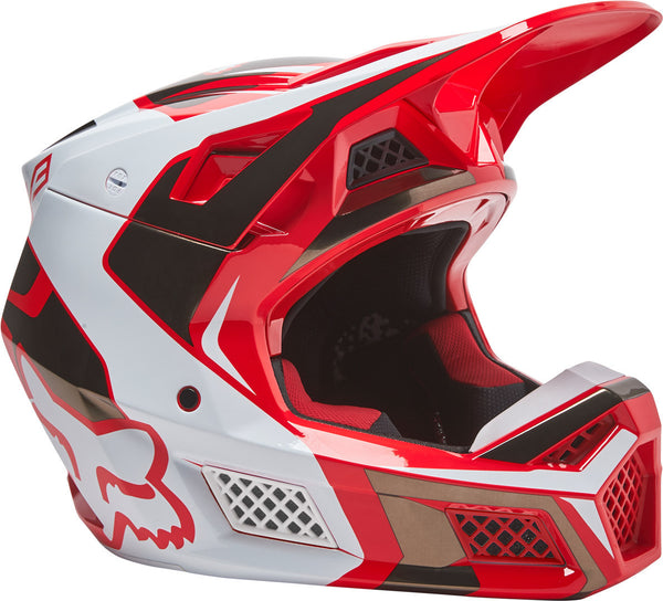 Fox V3 头盔 V3 RS Mirer Motocross Helmet Red/White