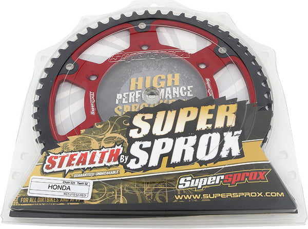 SUPERSPROX 链轮 REAR STEALTH SPROCKET ALU/STL 52T-520 红 HON