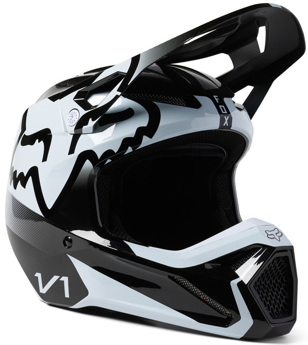 Fox V1 头盔 V1 Leed Motocross Helmet Black/White