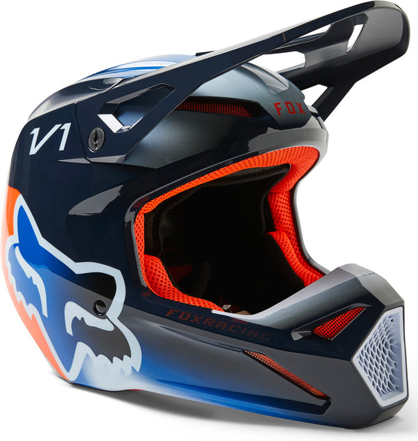 Fox V1 头盔 V1 Toxsyk Motocross Helmet Blue