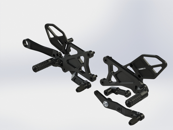 VORTEX  REAR SET COMPLETE 黑 YAM