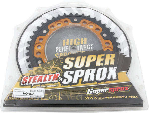 SUPERSPROX 链轮 REAR STEALTH SPROCKET ALU/STL 42T-525 GLD HON