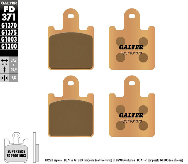 GALFER 刹车片 SINTERED FD371G1370
