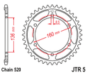 JT 后链轮 钢制 40T-520 APR/BETA/BMW/HUSQ