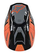 Alpinestars 头盔 Supertech M-8 Triple Helmet Gloss Orange/Grey/Black M-8