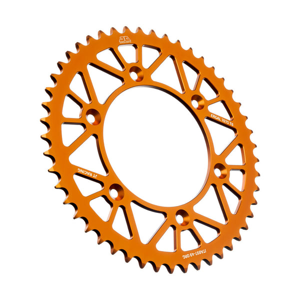 JT 链轮 REAR RACELITE SPROCKET ALUM 49T-520 ORG HUS/HUSQ/KTM