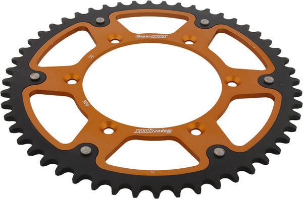 SUPERSPROX 链轮 REAR STEALTH SPROCKET ALU/STL 52T-520 GLD KAW/SUZ