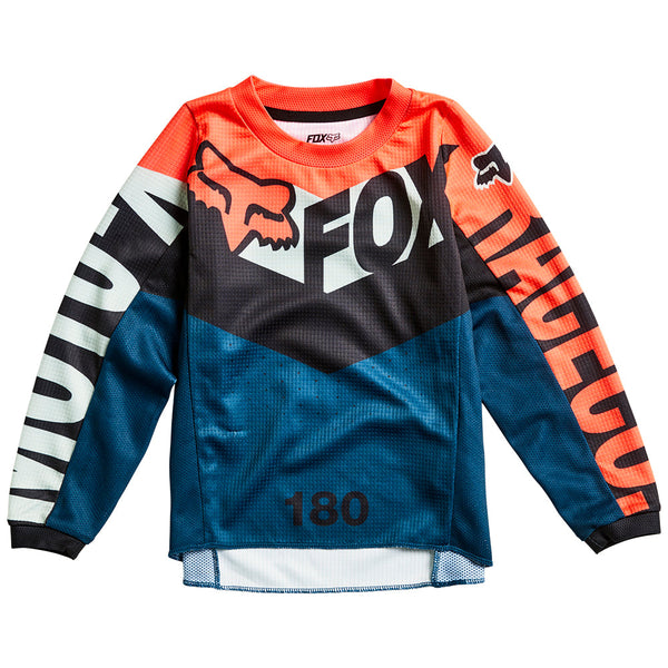 FOX 骑行衣 180 儿童骑行衣 Trice Jersey [灰/橙]