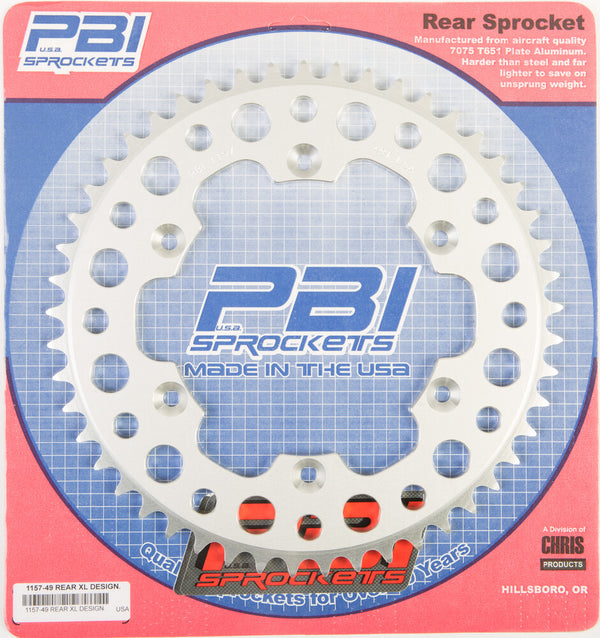 PBI 链轮 REAR SPROCKET ALUMINUM 49T-520 HUSQ/SUZ