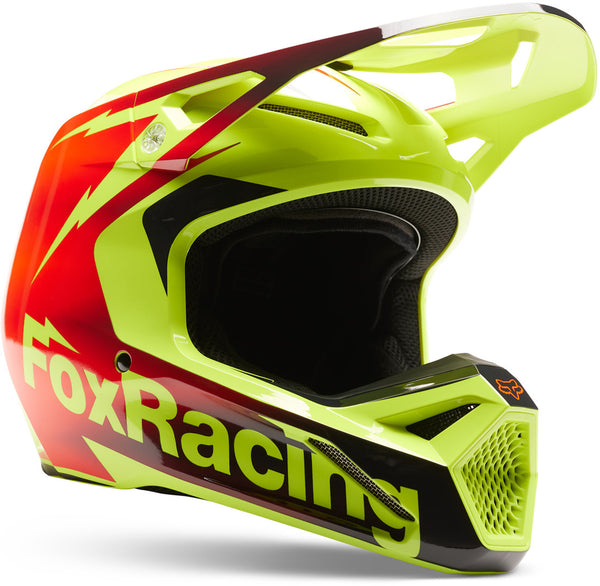 Fox V1 头盔 V1 Statk Mips Motocross Helmet Red/Yellow
