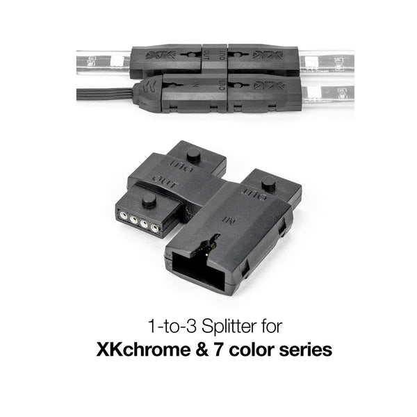 XK GLOW 照明 1-to-3 Splitter Block