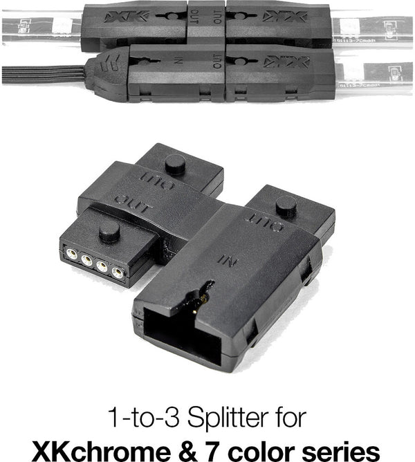 XK GLOW 照明 1-to-3 Splitter Block