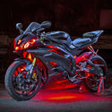 XK GLOW 照明 Single Color Motorcycle LED Accent Light Strip Kit