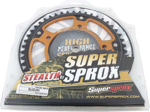 SUPERSPROX 链轮 REAR STEALTH SPROCKET ALU/STL 47T-520 GLD HAY/SUZ/TRI